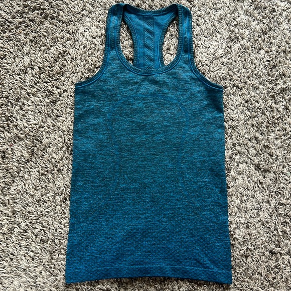 lululemon athletica Tops - Lululemon Swiftly Tech Racerback - Capri / Black